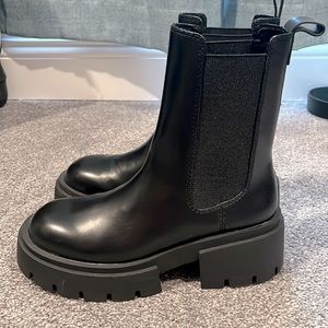 Chunky black boots
